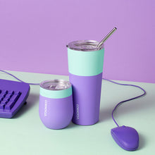 Load image into Gallery viewer, Mint Berry Color Block CORKCICLE Tumbler
